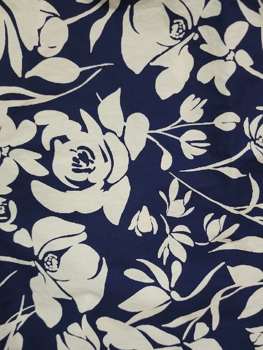 a new day Navy Floral A-Line Skirt with White Bloom Print - Picture 6 of 6